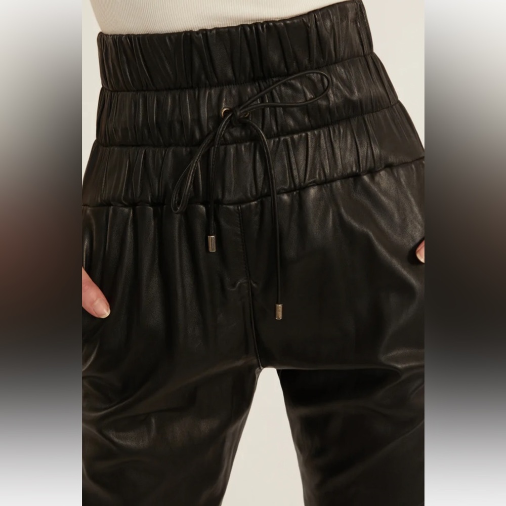NWOT Marissa Webb Dalton Leather Joggers